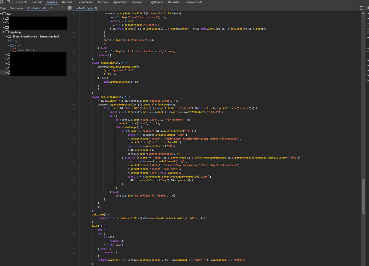 MoweM3's tweet photo. Hey @Google/@googlechrome!
How can a "Featured" screenshot add-on with 700k users start injecting JS into Google pages, now replacing search result links with affiliate links, and still be available?
This behavior seems to be reported in the reviews since the end of 2023.

[1/2] https://t.co/vMpY4tLLK2