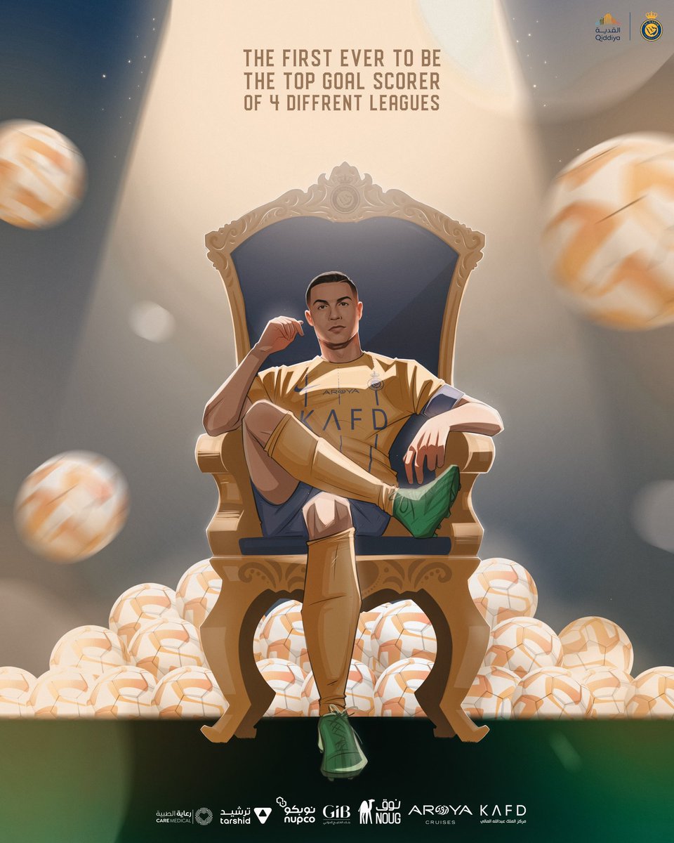 Cristiano Ronaldo has broken the Saudi League record for the most goals in a season after scoring 35 Goals in 31 games. 

Kinging everywhere!