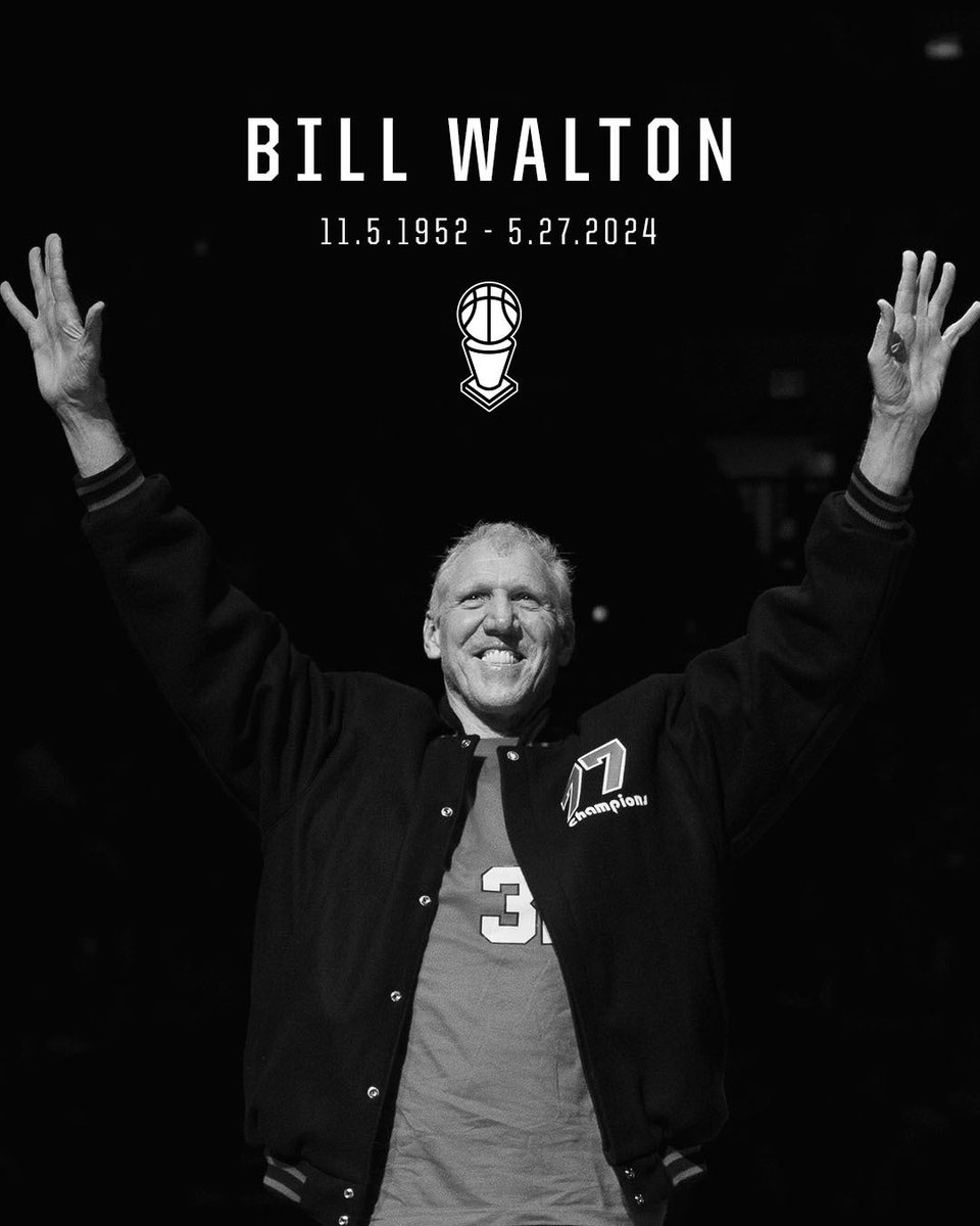 Rip City icon & basketball legend. Rest in Peace, Bill 🕊️