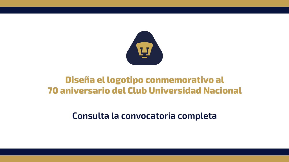 El Club Universidad Nacional invita a todo el alumnado, académicos y trabajadores vigentes de la UNAM a participar en el concurso del diseño del logotipo conmemorativo que se utilizará, por única vez, para celebrar los 70 años de la institución. Consulta la convocatoria