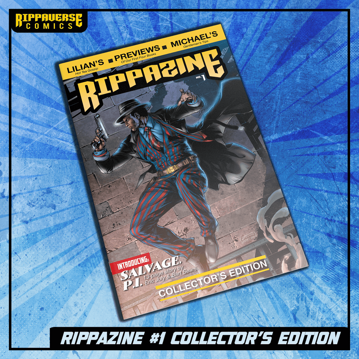 Just got word that there are only 100 of the collector's edition of the RippaZine left. These will not be reprinted and the limited remaining stock that we have will be reserved for special events.