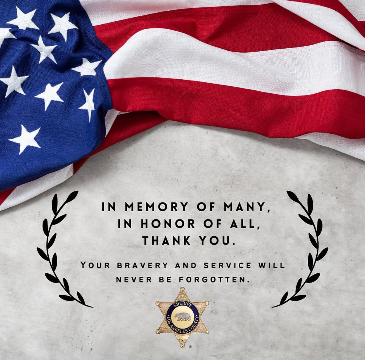 Today we take the time to honor the heroic men and women of the U.S. Military who died while serving for our country. Thank you for your bravery. You will never be forgotten.