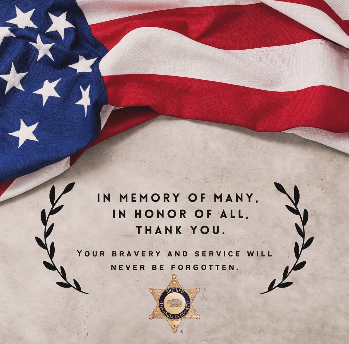 Today we take the time to honor the heroic men and women of the U.S. Military who died while serving for our country. Thank you for your bravery. You will never be forgotten.