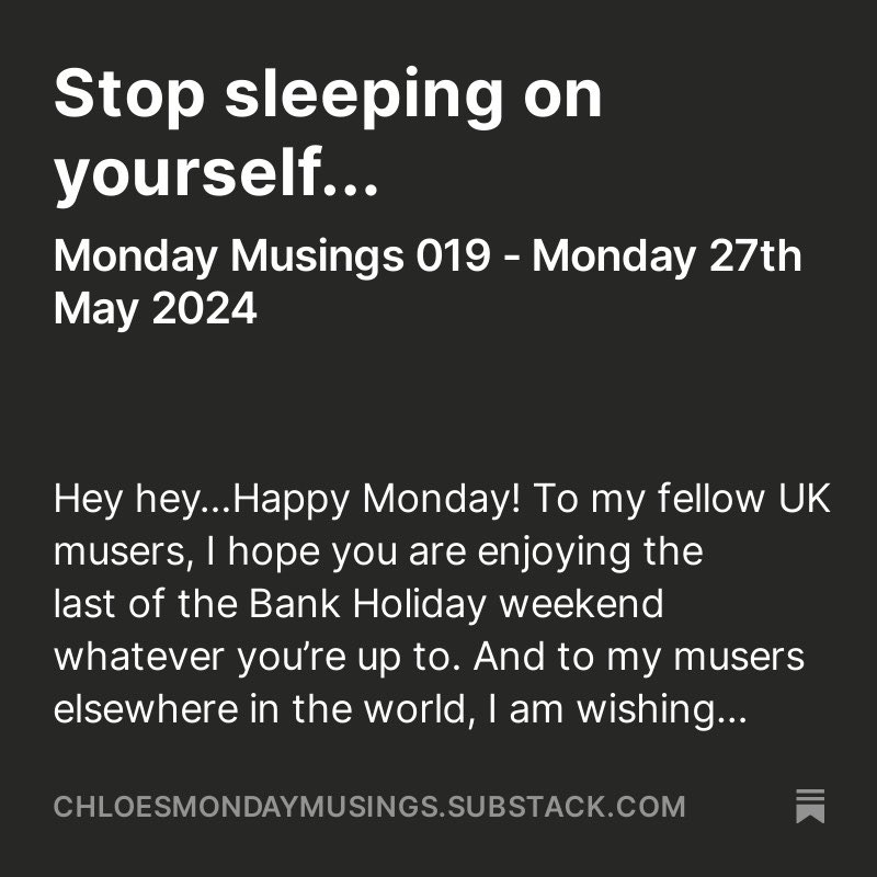 This week’s newsletter I basically wrote to myself 🤣😅💭✨