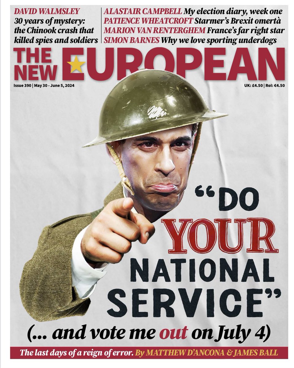 PeterStefanovi2's tweet photo. General Election Week One cover from the brilliant @TheNewEuropean 

https://t.co/21jL35qOWf https://t.co/80jRL2trZV