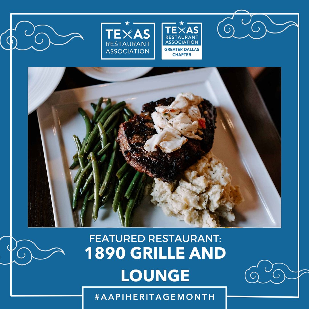 Starting off this week strong with our AAPI-owned restaurant members! We would like to shout out @peachedtortilla and 1890 Grille and Lounge; we are proud to have you in our community! #TXRestaurants #AAPIHeritageMonth