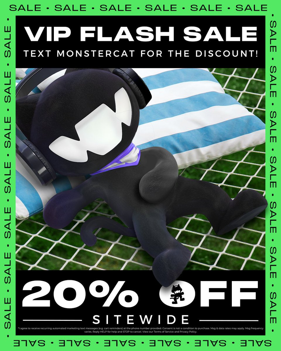 SURPRISE VIP FLASH SALE 😸⚡️ Click here to join our VIP SMS list and get an exclusive 20% off discount code to save on your next order. monster.cat/vip20 *Offer ends May 30 at 11:59 pm PT*