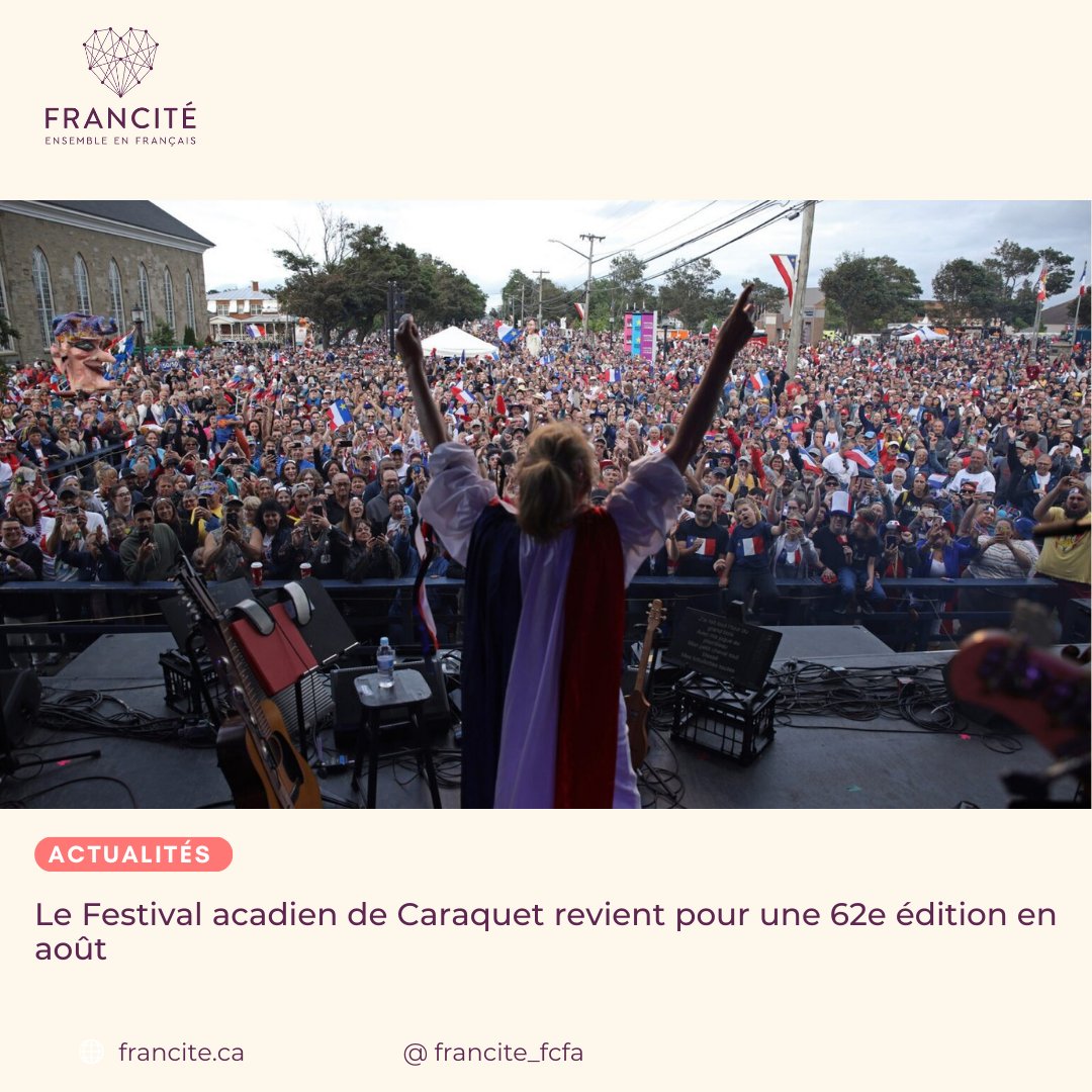 📰« Comme à l'accoutumée, le Québec aura ses ambassadeurs à ce grand rendez-vous de l'Acadie. Il s'agit cette année de Roxanne Bruneau et Bruno Pelletier. »  ⚜️🎪 

👉Lire l'article : francite.ca  

#FrCan #FrancitéCanada #Quebec
