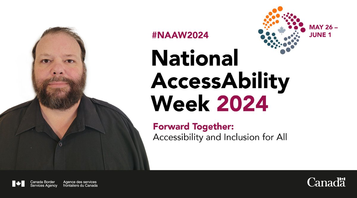 “Instead of looking at what I couldn't do, [they] asked what I was capable of doing.' CBSA officer Jason Gagnon shares his experience with chronic pain and how supportive management made all the difference.

#NAAW2024 #AccessibleCanada