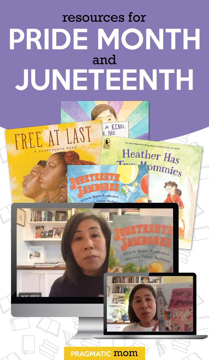 My Resources for Pride Month and Juneteenth buff.ly/3WXcf4H via @pragmaticmom #ReadYourWorld #PrideMonth #Juneteenth #authorinterviews #booklists  #KidLit