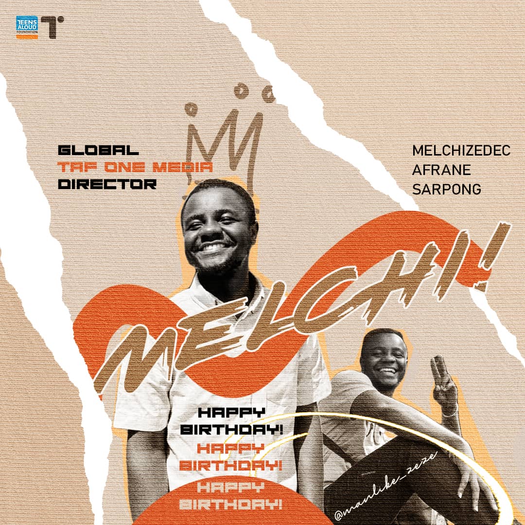 Today we give God the glory! We thank God for your life

You’re a blessing to the individuals in Teens Aloud and the organization as a whole
We pray for you, that the God that rewards will reward you greatly!

You’re a mighty man
We love you paa
We definitely need you to survive