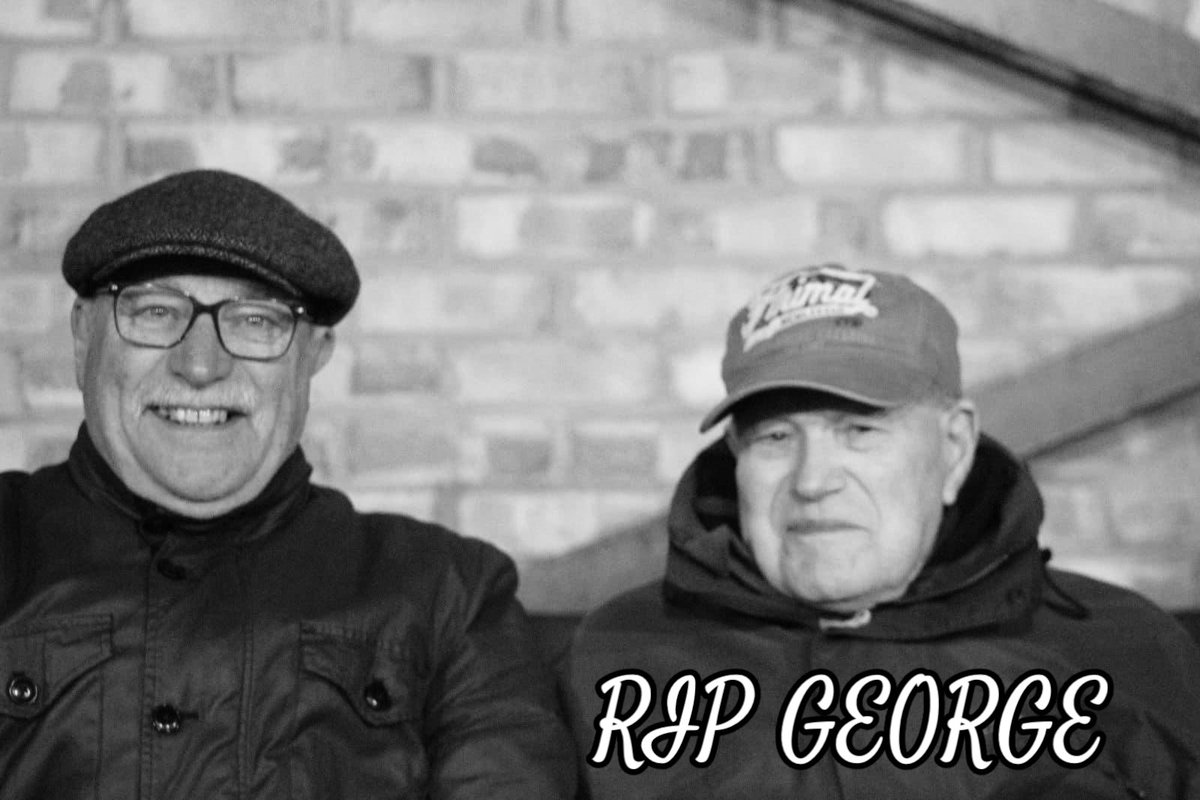 OfficialCodArmy's tweet photo. 𝐑𝐈𝐏 𝐆𝐄𝐎𝐑𝐆𝐄

The Cod Army’s longest serving supporter sadly passed away yesterday. 
George would always attend games rain or shine, and will be greatly missed! 
Our thoughts are with all of Georges friends &amp; family at this sad time! https://t.co/lpkaXbbVxq