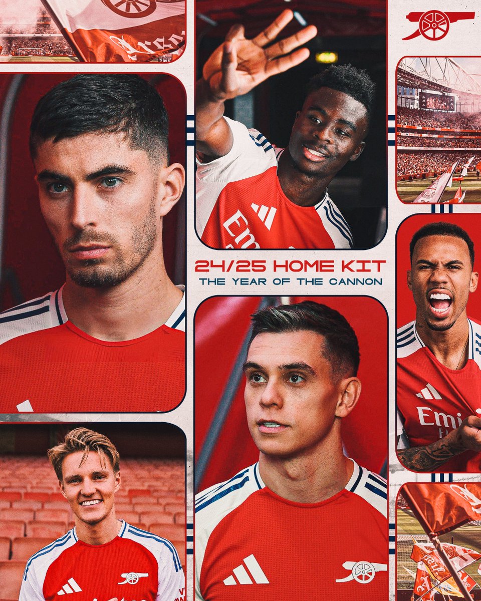 Arsenal 24/25 Home Kit - The Year of the Cannon