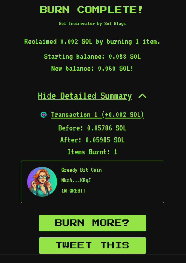 GreedyBitC's tweet image. BURN DAY 5