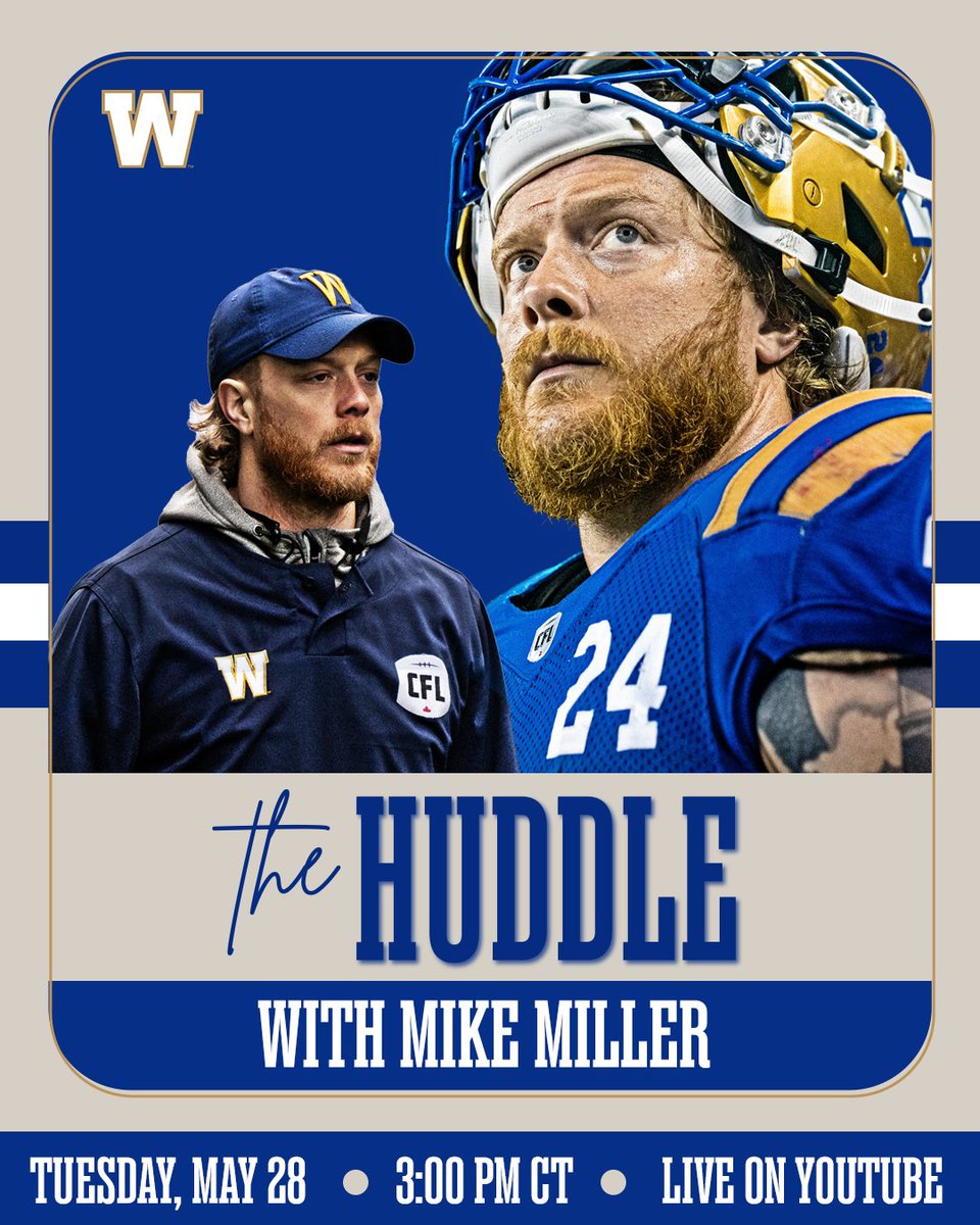 THE SPECIAL TEAMS G.O.A.T. JOINS THE HUDDLE TOMORROW! Ed Tait will be joined by Mike Miller as the two chat about his career as the CFL’s all-time special-teams tackle leader, his retirement and quick transition to coaching. tune in » bit.ly/3yJV5gx #ForTheW