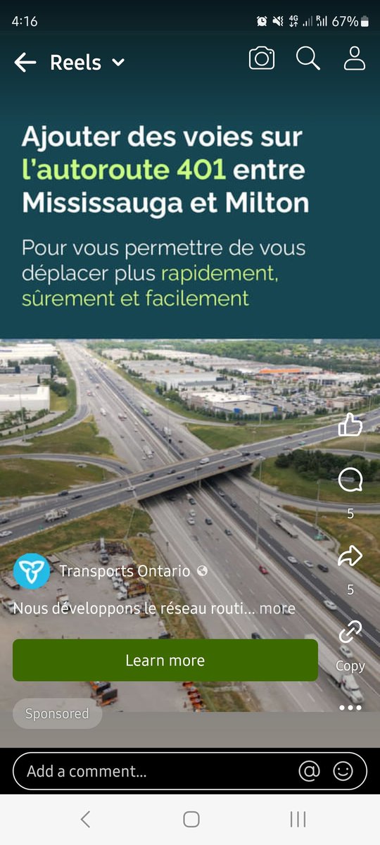 No @ONtransport, adding lanes to a highway will not solve your problems. The 401 already have up to 18 lines at some places. Decent GO trains, public transportation and alternatives to cars WILL solve your problem.