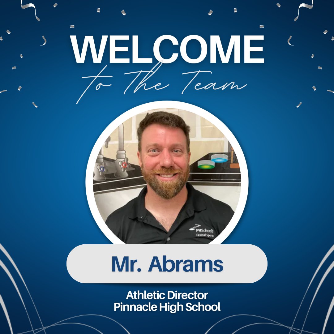 We are excited to announce that Mr. David Abrams will be serving as our new Athletic Director this Fall! Mr. Abrams comes to Pinnacle with many years of experience working in athletics. Join us as we welcome him into the Pinnacle Community!