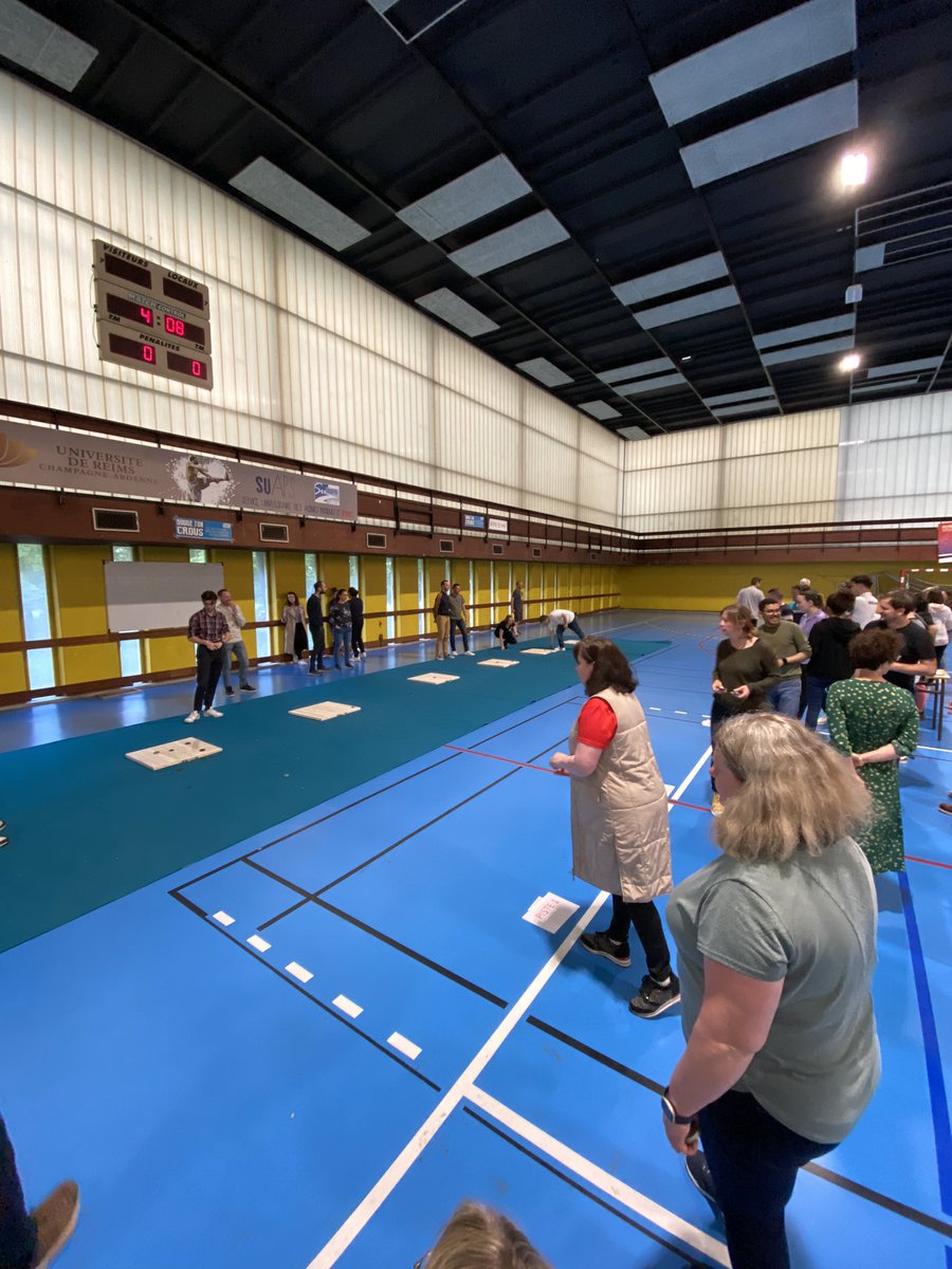 Bel événement sportif organisé par le <a href="/SuapsReims/">suaps reims</a> pour les personnels de l’<a href="/universitereims/">Université de Reims Champagne-Ardenne</a>. Palets bretons, tir à l’arc et putting golf dans la bonne humeur. La vie de campus passe aussi par celle de ces agents !
Belle victoire de l’#Ammoniteam du <a href="/ComGegenaa/">GEGENA</a> !