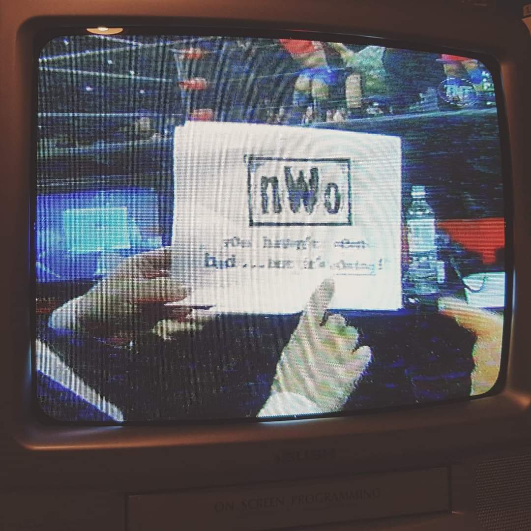 The nWo started today when Scott Hall invaded Nitro. Where have the last 28 years gone! #nWo #NewWorldOrder