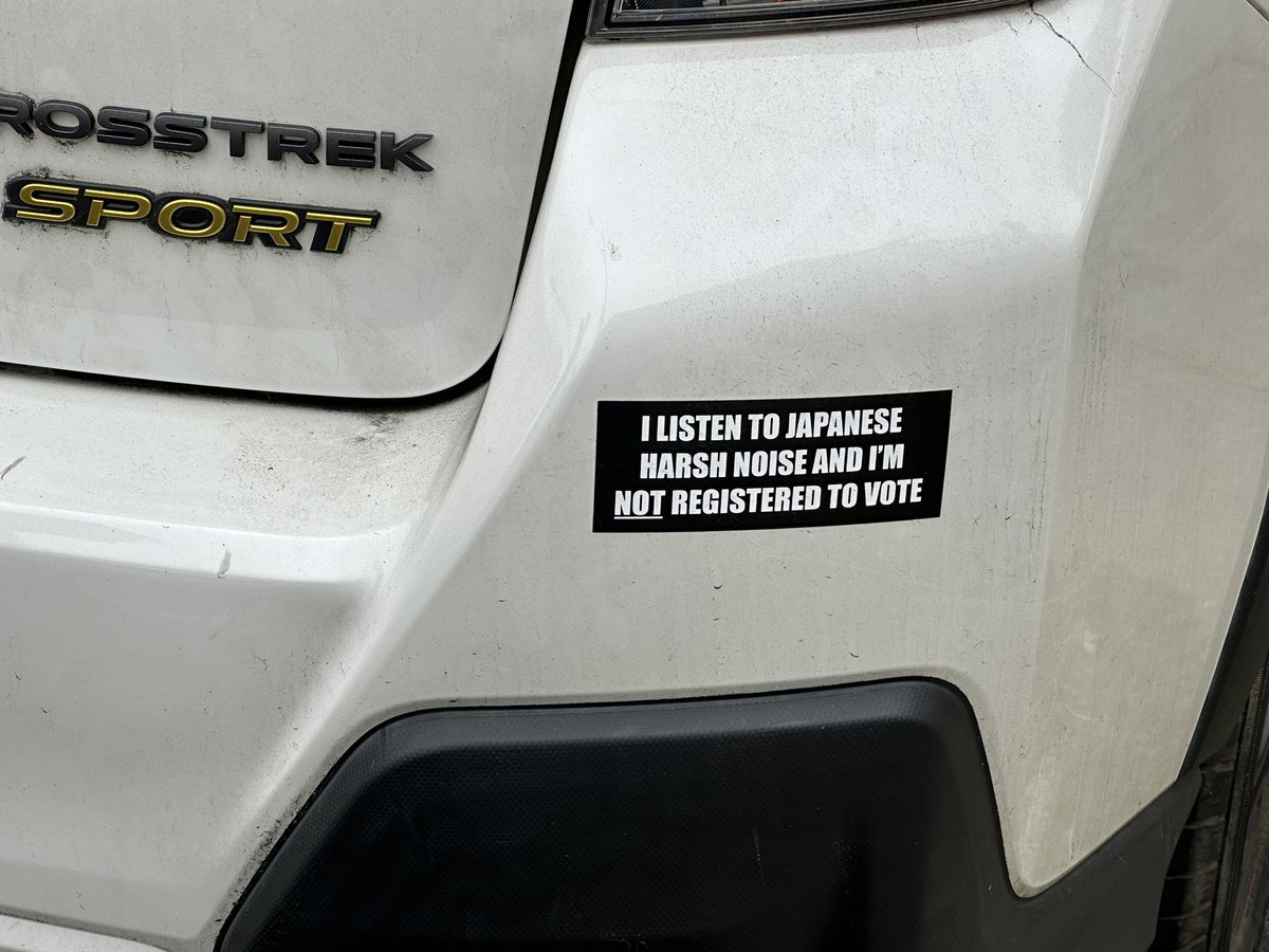 sorry this is the funniest bumper sticker I've ever seen in my life