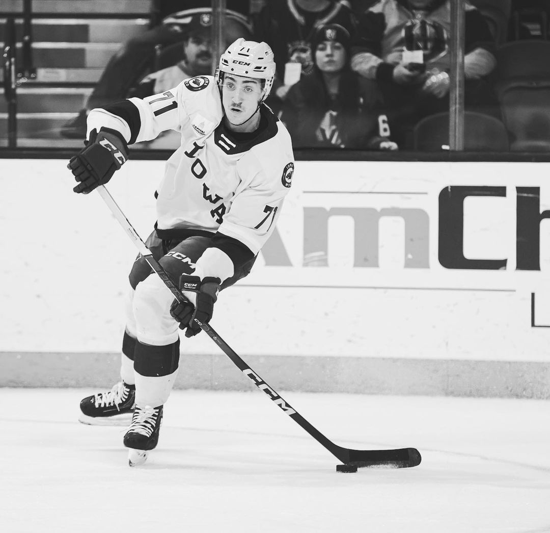 rha_winnipeg's tweet photo. ALUMNI CHECK-IN // First full pro season in the books for #RHAWinnipeg alum, Carson Lambos, who notched 4 goals and 10 assists in 69 games with the Iowa Wild in the AHL. #RINK #CSSHL #AHL #RINKTrained https://t.co/Woh17Y2gRh