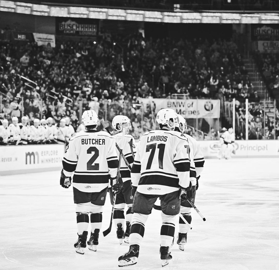 rha_winnipeg's tweet photo. ALUMNI CHECK-IN // First full pro season in the books for #RHAWinnipeg alum, Carson Lambos, who notched 4 goals and 10 assists in 69 games with the Iowa Wild in the AHL. #RINK #CSSHL #AHL #RINKTrained https://t.co/Woh17Y2gRh