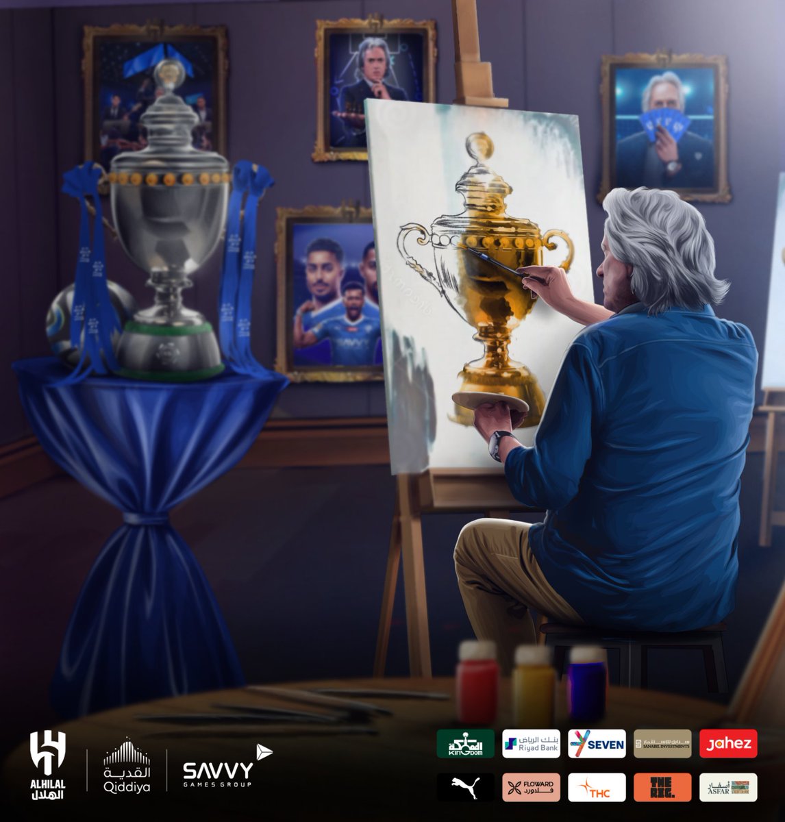 ريشـة فرقـة "سيّـد التكتيـك" ترسـم الدوري الذهـبي 🎨🏆💙