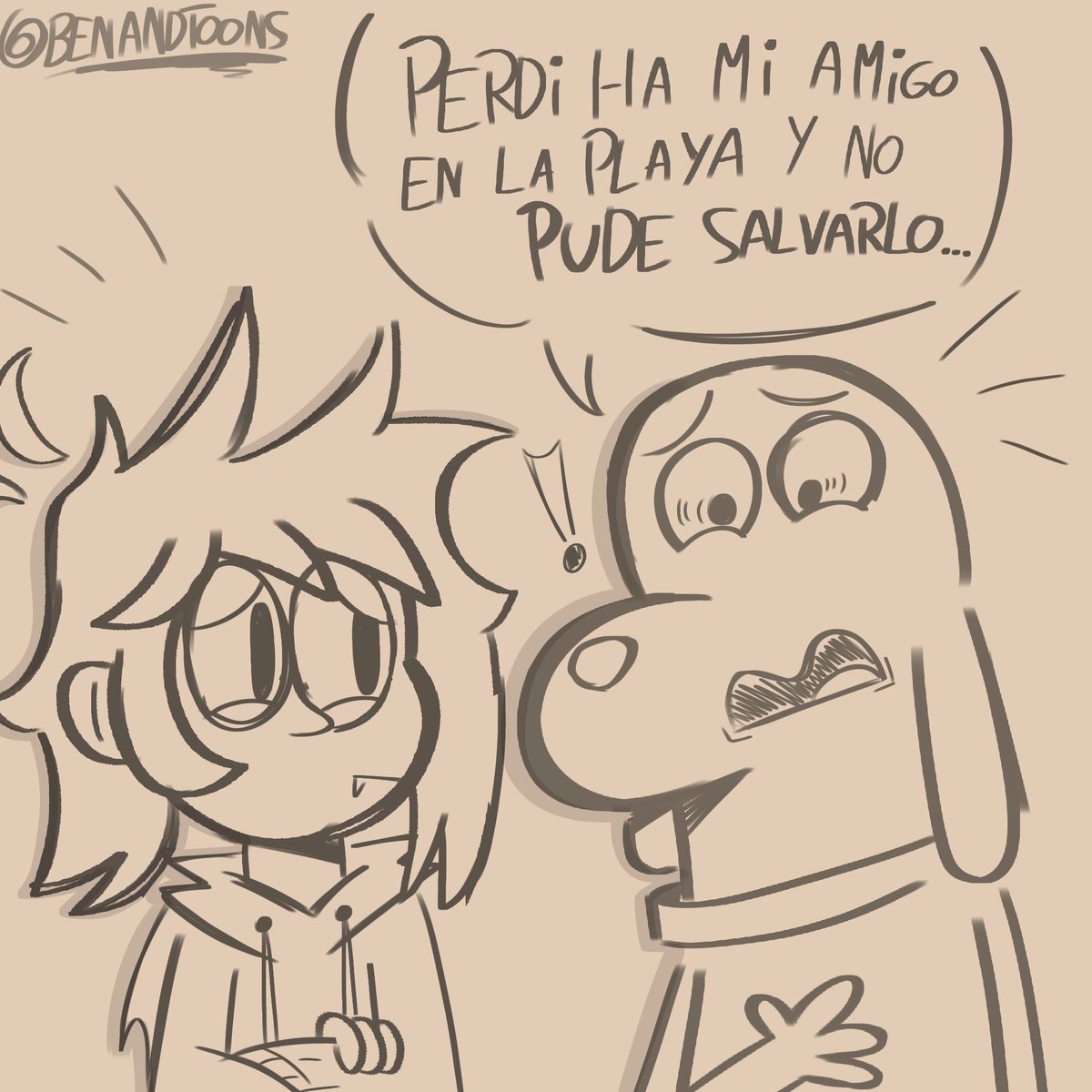 BenAndToons's tweet photo. No dejo dejar de ver a Dog sufriendo por su cuate T-T
#BenAndToons #Ben #RobotDreams #PabloBerger #SaraVaron #DogVaron #September #RobotDreamsFanArt #Sketch https://t.co/fPFO4VrOW7