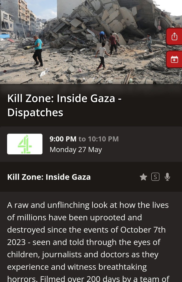 I managed 15 minutes & had to take a break. But these poor souls don't get to take a break from what they're living & dying with every day. Nothing that's happened on either side since Oct 2023 (or before) is right. Nothing is proportionate. It's all awful @Channel4 #insideGaza