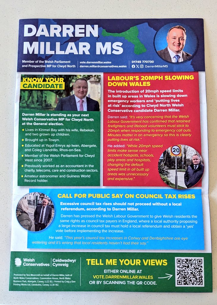 ☔☀️ Rain and sunshine on the campaign in Rhyl today! 👏 Thanks to everyone for their incredible support. #BackDarren #Millar4ClwydNorth