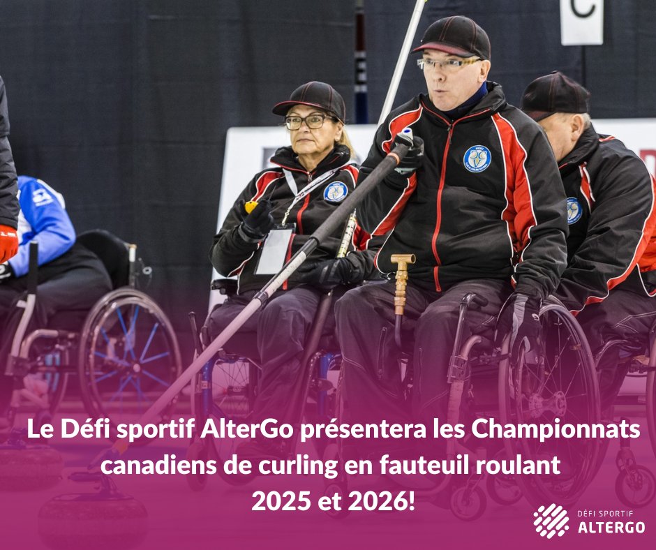 Defi_sportif's tweet photo. Bonne nouvelle!🙌Les meilleurs athlètes de curling en fauteuil roulant au pays participeront aux 2 prochains Défi sportif AlterGo!🥌 https://t.co/YoP4RfdpG9