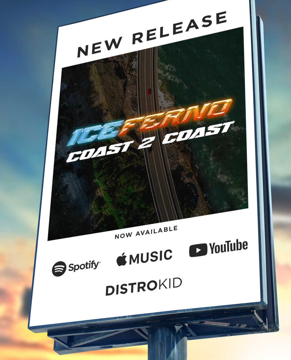 This week on Spotify - tinyurl.com/icefc2 - 'Coast 2 Coast' A Progressive House track inspired by and created for cross-country drives. @distrokid #distrokid #newmusic #progressivehouse #proghouse #housemusic #spotifyplaylist