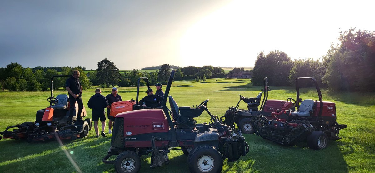 Late evening tournament prep done and dusted just before the rain!