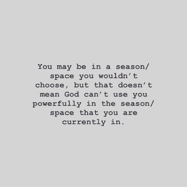 // G o d . u s e . m e //

In the meantime, let God use you.