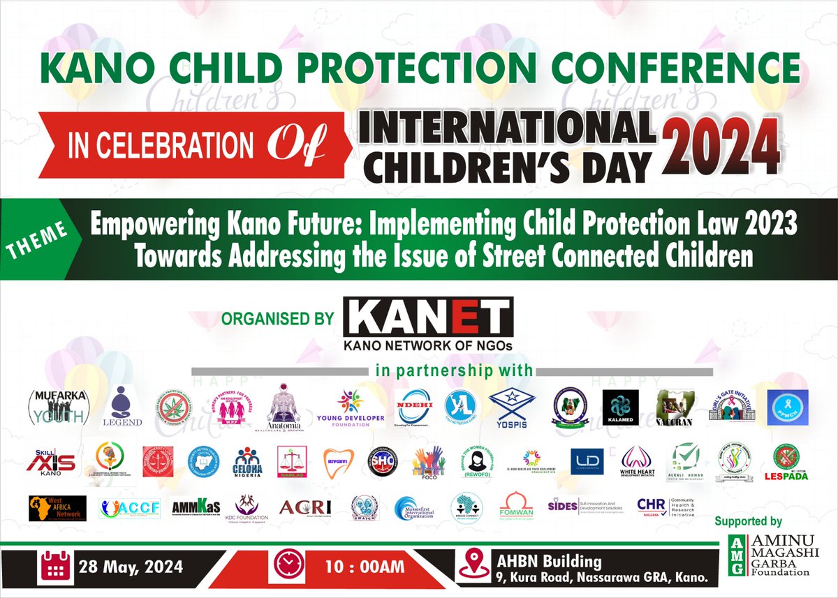 CENTRE FOR LEGAL ORIENTATION & HUMANITARIAN AID (@celohanigeria) on Twitter photo It's for sake of future of children, we are pleasent to invite you for Child Protection Conference. Theme: Empowering Kano Future Implementing Child Protection Law 2023 towards addressing the street connect children. <a href="/WAN_RAO/">West Africa Network For Children Protection (WAN)</a> <a href="/ISS_WA_SSI_AO/">Service Social International - Afrique de l'Ouest</a> <a href="/ecowas_cedeao/">Ecowas - Cedeao</a> It's for sake of future of children, we are pleasent to invite you for Child Protection Conference. Theme: Empowering Kano Future Implementing Child Protection Law 2023 towards addressing the street connect children. <a href="/WAN_RAO/">West Africa Network For Children Protection (WAN)</a> <a href="/ISS_WA_SSI_AO/">Service Social International - Afrique de l'Ouest</a> <a href="/ecowas_cedeao/">Ecowas - Cedeao</a>