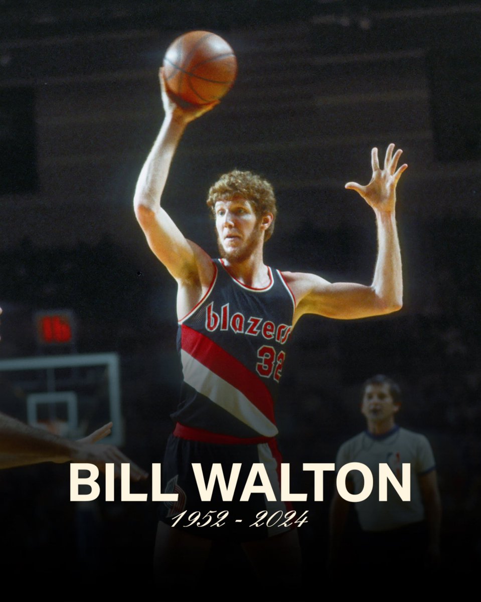 The heart and soul of Rip City, Bill Walton spread so much joy to this city and planet. Fare you well, Bill.