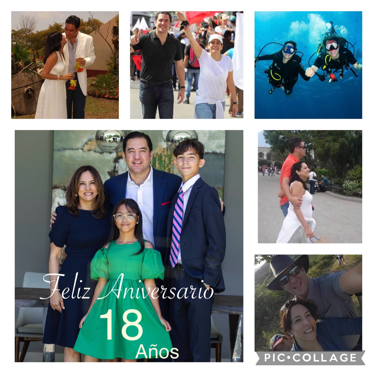 Gracias <a href="/HectorZelaya/">Hector Manuel Zelaya Castro</a> por 18 años de amor , de comprensión, de paciencia y más que todo de momentos maravillosos junto a ti. Te amo y amo la familia que hemos construido juntos . ♥️♾️