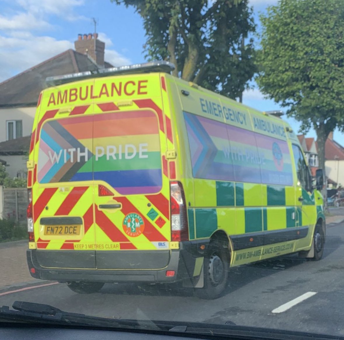 Who ever signed off on this needs to be sacked from the NHS.
I couldn’t give a fuck if you do it with pride.
Just get the ambulance there on time and unloaded at A&E in a prompt manner.