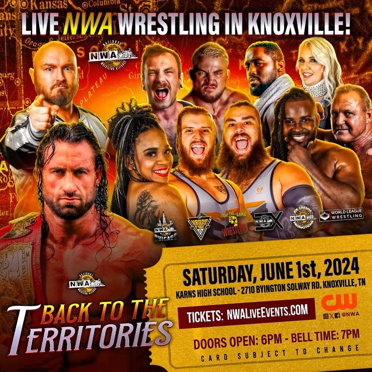 This saturday, @nwa comes to Knoxville! We’re Back to the Territories!