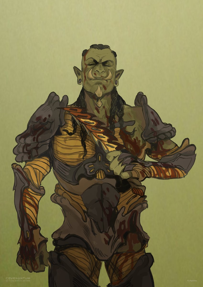 covenantum's tweet photo. Brug. Orsha warrior. Biopunk orc warrior.

Art by Арсель — https://t.co/oEpbuk1i8B

#covenantum #biopunk #comics #art #scifi #giger #guyver #comic #comicbooks #alien #xenomorph #scifiart #biological #artwork #graphicnovels #orc #warrior https://t.co/D1e0sF3M23