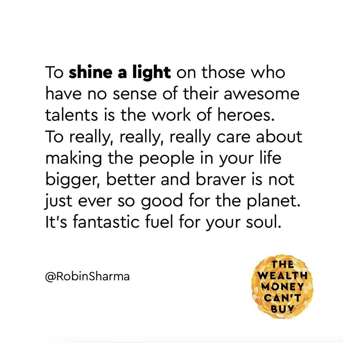 RobinSharma's tweet photo. Great leaders build more leaders. Read that twice please, because if you’re not growing more leaders then you’re not really leading, just following. [Leave a “✊🏾” in the comments if you’ll commit to building more leaders today.] https://t.co/dRKlwm5YPa