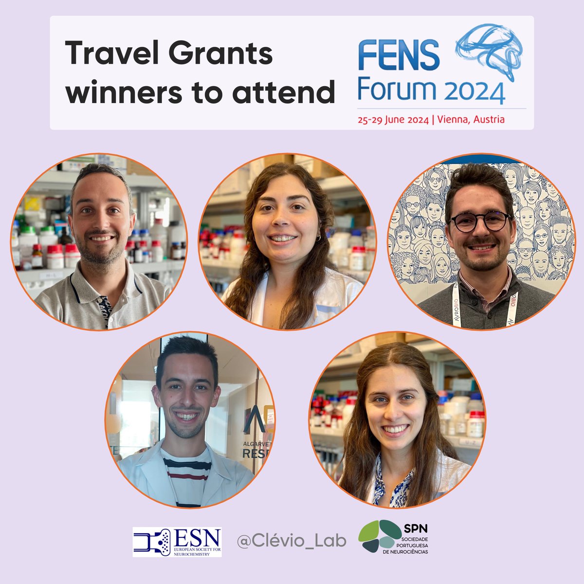 ✈️ We couldn't be prouder of all our travel award winners heading to FENS Forum 2024! 👏 A huge thanks to @FENSorg, @ISN_society and @SPNeurociencias for making these amazing opportunities possible!
#FENSForum2024 #TravelAward #ScientificCommunity #Neuroscience #ResearchJourney