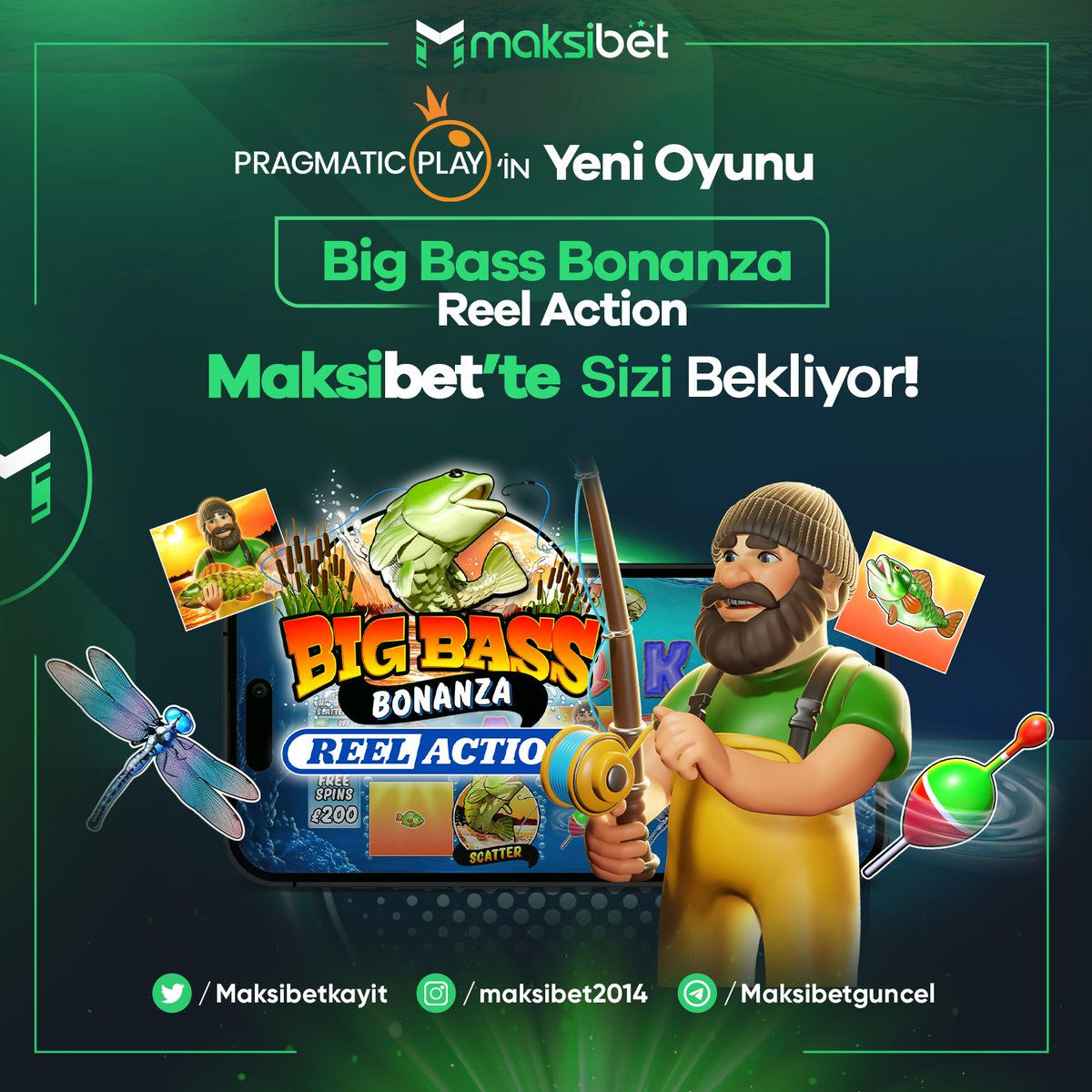 🐟Pragmatic Play'in en yeni oyunu Big Boss Bonanza Reel Action şimdi #Maksibet'te 🎰💥 Büyük kazançlar, sürükleyici anlar ve bol eğlence seni bekliyor. Hemen oyna ve büyük patron sen ol 🎯 bit.ly/maksisosyal #bigbassbonanzareelaction #gece Cristiano Ronaldo