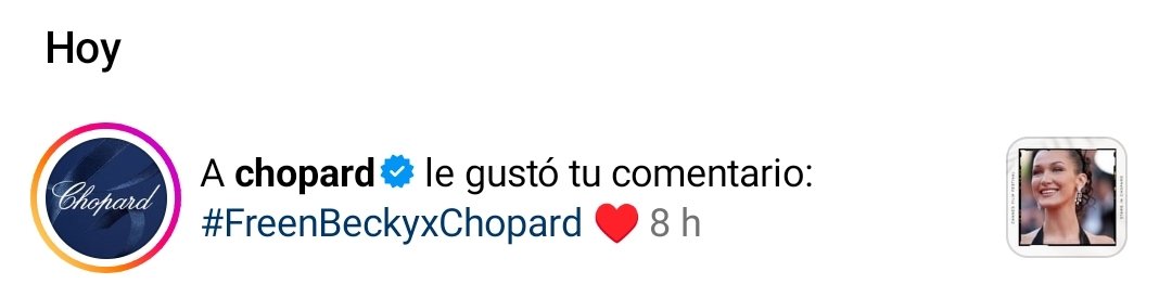 @PFandBB The @chopard account is very active today. #FreenBeckyxChopard ♥️