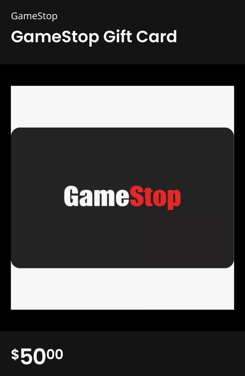 $GME 
Seeing as how we are all going to have stupid money soon, $50 digital gift card to whoever retweets, follows and comments on this post their favorite part of this whole journey.

*Ends tomorrow at market close*

#GameStop #YouKnowImSomethingOfAGermanMyself