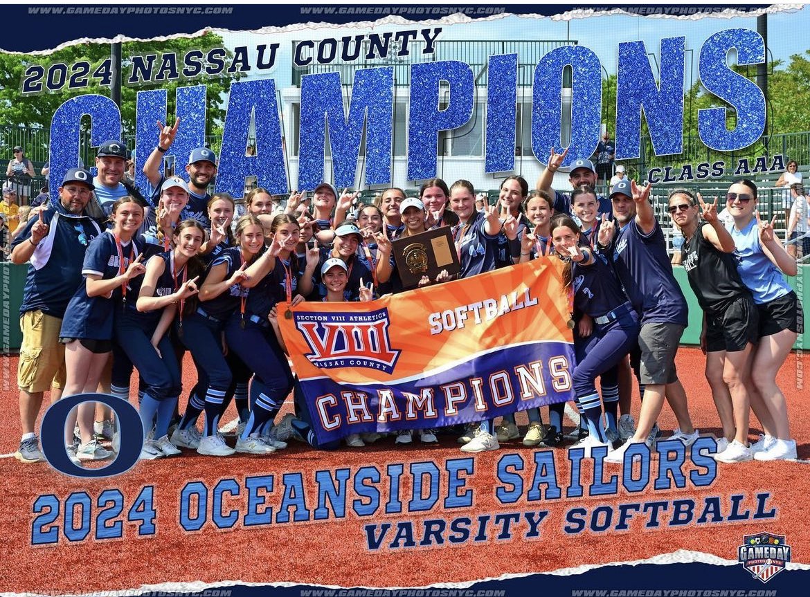 The 2024 Class AAA Nassau County CHAMPS!🥎🏆 Let’s go SAILORS!💙🤍⚓️ not done yet🤩