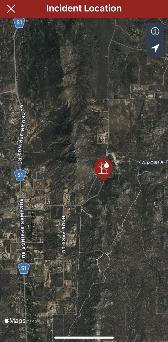 CALFIRESANDIEGO's tweet photo. .@CALFIRESANDIEGO is at scene of a vegetation fire off Cameron Truck Trail in Lake Morena. Fire is approximately 2 acres in light to medium brush with a moderate rate of spread and a potential for 50 acres.
#CameronFire https://t.co/OqqOBn6jyp