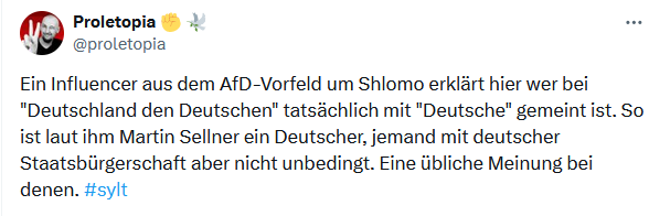 Wenn er meine Meinung kennen will, dann soll er anschauen was ich dazu sagte.