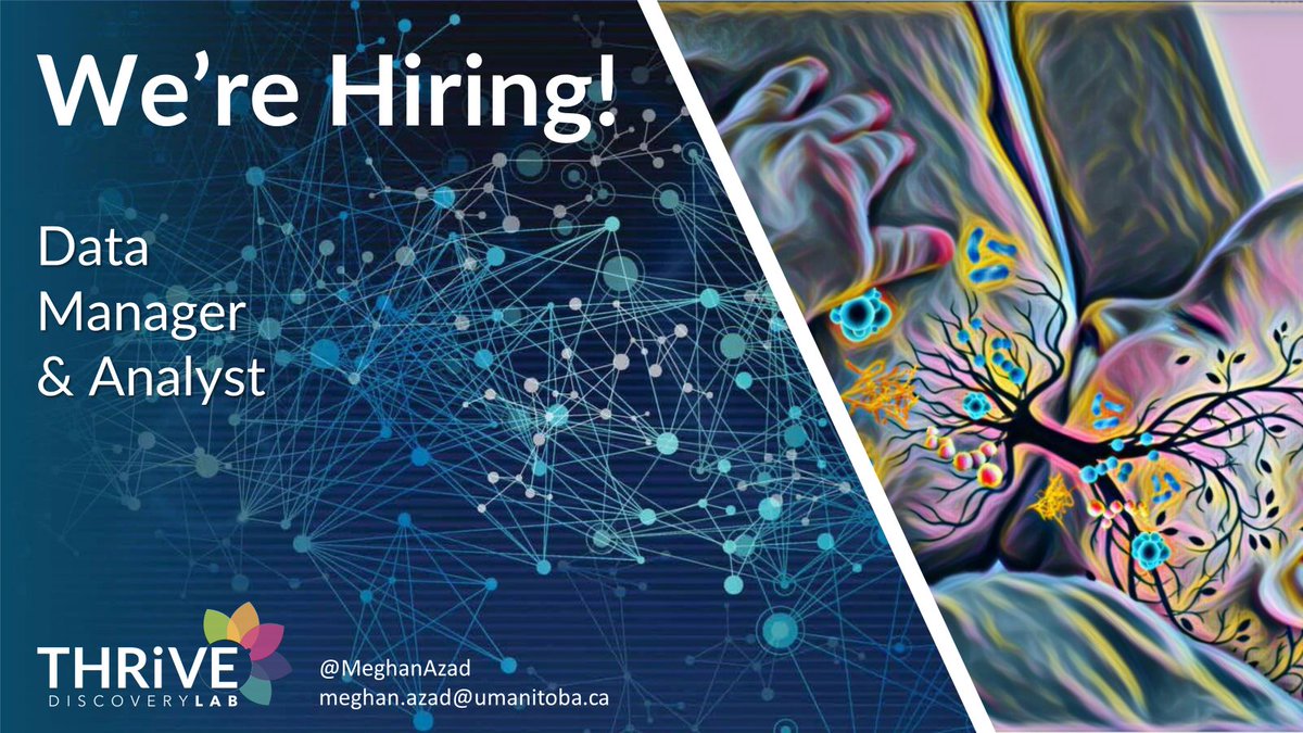 Love Data? #DataViz? Child Health Research?

Join our team!

More about THRiVE: thrivediscovery.ca

Apply Here (Job #32619): viprecprod.ad.umanitoba.ca/default.aspx

@umanitoba @CHRIManitoba @CHImbca #PhDchatter