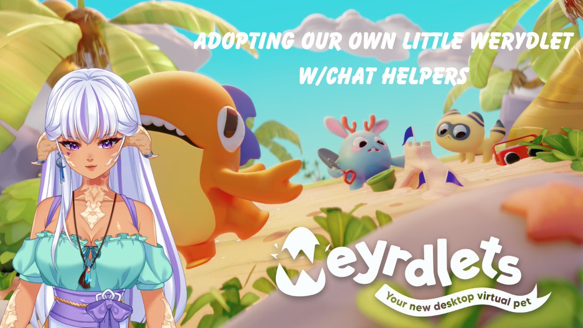 Checking out @weyrdlets today cause it's time for us to be Weyrd! 😅

Twitch 🎮Seriahime
Youtube 🎮Seriahimettv

#weyrdlets #vtuber #comfy